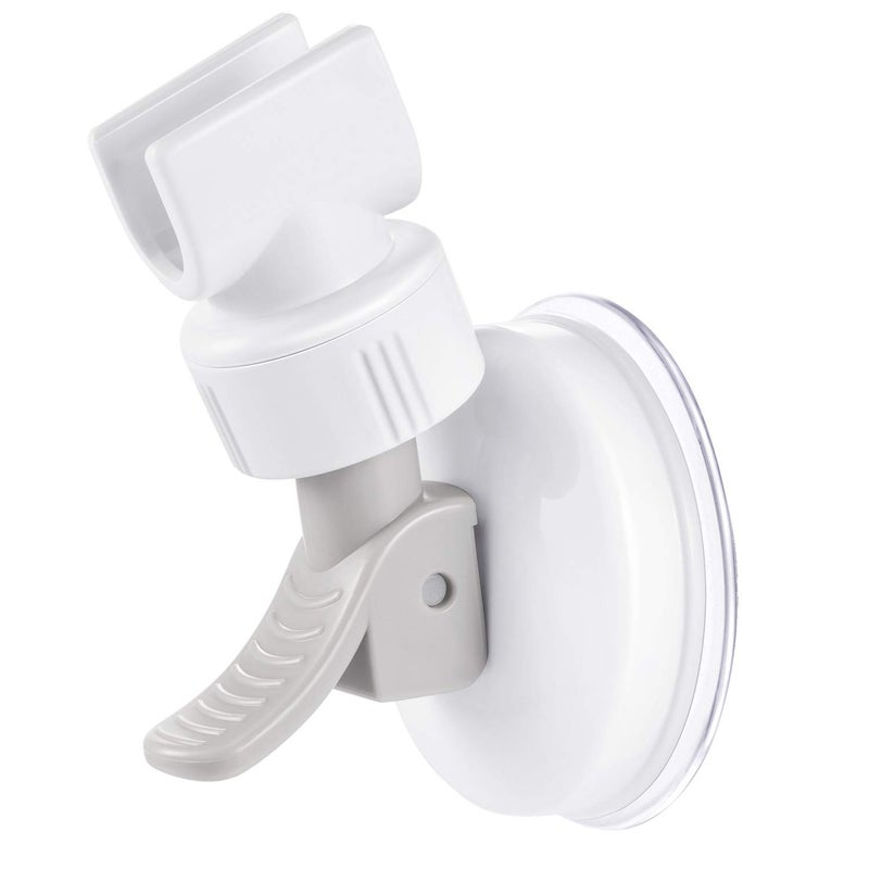 Zhehao Adjustable Shower Head Holder, Removable Suction Cup Shower Head Holder, No Drill Wall Mounted Suction Bracket with Chrome Polished for Marble Glass Metal Ceramic(1,Grey Wrench) - Image 4